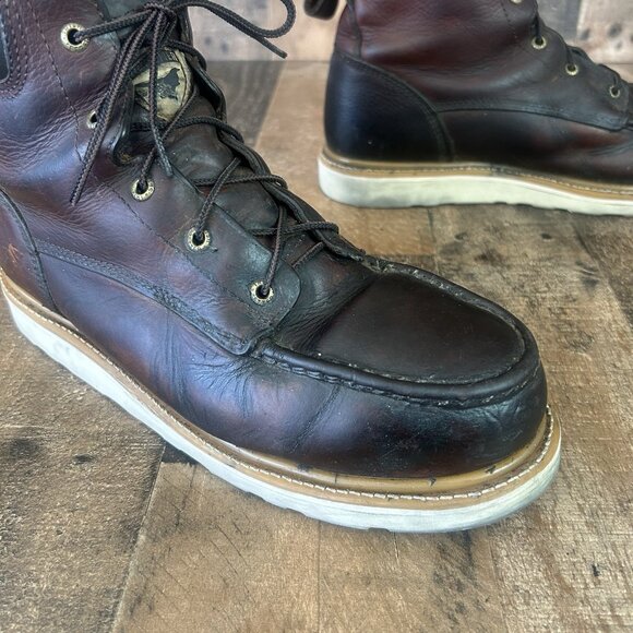 Red Wing Irish Setter 83606 Moc Safety Toe Work Boots Mens 10.5 D - Picture 11 of 12